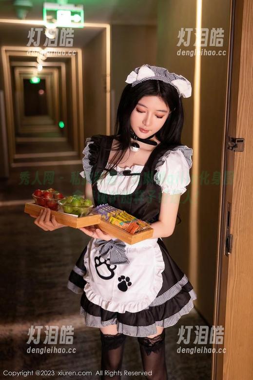 秀人网 - 私拍秘籍：当琳琳ailin化身厨娘，拿着锅铲的样子好迷人！